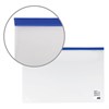 Папка-конверт на молнии А4 (230х333 мм), прозрачная, молния синяя, 0,11 мм, BRAUBERG, 221010 - фото 2611293