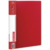 Папка с боковым металлическим прижимом и внутренним карманом BRAUBERG "Contract", красная, до 100 л., 0,7 мм, бизнес-класс, 221788 - фото 2611315
