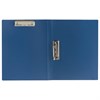 Папка с 2-мя металлическими прижимами BRAUBERG стандарт, синяя, до 100 листов, 0,6 мм, 221625 - фото 2611431