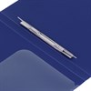 Папка с металлическим скоросшивателем и внутренним карманом BRAUBERG "Диагональ", темно-синяя, до 100 листов, 0,6 мм, 221352 - фото 2611593