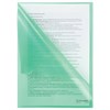 Папка-уголок жесткая BRAUBERG, зеленая, 0,15 мм, 221639 - фото 2611599