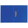 Папка с боковым металлическим прижимом BRAUBERG стандарт, синяя, до 100 листов, 0,6 мм, 221629 - фото 2611688