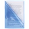 Папка-уголок жесткая BRAUBERG, синяя, 0,15 мм, 221642 - фото 2611690
