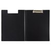 Папка-планшет BRAUBERG "Стандарт", А4 (310х230 мм), с прижимом и крышкой, пластик, черная, 0,9 мм, 221646 - фото 2611695
