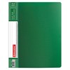 Папка с боковым металлическим прижимом и внутренним карманом BRAUBERG "Contract", зеленая, до 100 л., 0,7 мм, бизнес-класс, 221789 - фото 2611710