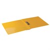 Папка с боковым металлическим прижимом и внутренним карманом BRAUBERG "Contract", желтая, до 100 л., 0,7 мм, бизнес-класс, 221790 - фото 2612314