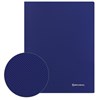 Папка с металлическим скоросшивателем и внутренним карманом BRAUBERG "Диагональ", темно-синяя, до 100 листов, 0,6 мм, 221352 - фото 2612345