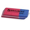 Набор ластиков BRAUBERG "Assistant 80", 4 шт., 41х14х8 мм, красно-синие, прямоугольные, скошенные края, 222458 - фото 2612361
