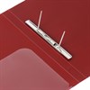 Папка с металлическим скоросшивателем и внутренним карманом BRAUBERG "Диагональ", темно-красная, до 100 листов, 0,6 мм, 221355 - фото 2612396