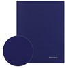 Папка с боковым металлическим прижимом и внутренним карманом BRAUBERG "Диагональ", темно-синяя, до 100 листов, 0,6 мм, 221357 - фото 2612404