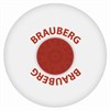 Ластик BRAUBERG "Universal", 30х30х8 мм, белый, круглый, красный пластиковый держатель, 222472 - фото 2612475