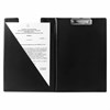 Папка-планшет BRAUBERG, А4 (340х240 мм), с прижимом и крышкой, картон/ПВХ, РОССИЯ, черная, 221488 - фото 2612918