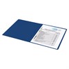 Папка с металлическим скоросшивателем BRAUBERG стандарт, синяя, до 100 листов, 0,6 мм, 221633 - фото 2613016