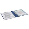 Папка с 2-мя металлическими прижимами BRAUBERG стандарт, синяя, до 100 листов, 0,6 мм, 221625 - фото 2613186