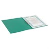 Папка с боковым металлическим прижимом BRAUBERG стандарт, зеленая, до 100 листов, 0,6 мм, 221627 - фото 2613230