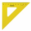 Набор чертежный средний ПИФАГОР (линейка 20 см, 2 треугольника, транспортир), прозрачный, неоновый, пакет, 210626 - фото 2613242