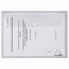 Папка-конверт с кнопкой BRAUBERG, А4, до 100 листов, прозрачная, 0,15 мм, 221638 - фото 2613483