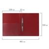 Папка с металлическим скоросшивателем и внутренним карманом BRAUBERG "Диагональ", темно-красная, до 100 листов, 0,6 мм, 221355 - фото 2613648