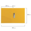 Папка с боковым металлическим прижимом и внутренним карманом BRAUBERG "Contract", желтая, до 100 л., 0,7 мм, бизнес-класс, 221790 - фото 2613890