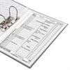 Папка-регистратор BRAUBERG с покрытием из ПВХ, 70 мм, серая (удвоенный срок службы), 221819 - фото 2613981