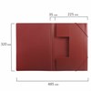 Папка на резинках BRAUBERG, стандарт, красная, до 300 листов, 0,5 мм, 221622 - фото 2613998