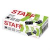 Зажимы для бумаг STAFF "EVERYDAY", КОМПЛЕКТ 12 шт., 25 мм, на 100 листов, черные, картонная коробка, 224607 - фото 2614157