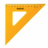 Набор чертежный большой ПИФАГОР (линейка 30 см, 2 треугольника, транспортир), прозрачный, неоновый, пакет, 210629 - фото 2614162