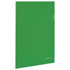 Папка-уголок жесткая, непрозрачная BRAUBERG, зеленая, 0,15 мм, 224881 - фото 2614410