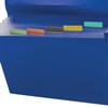 Папка на резинках BRAUBERG "Business", А4, 6 отделений, пластиковый индекс, синяя, 0,5 мм, 224144 - фото 2614459