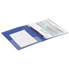 Папка с металлическим скоросшивателем и внутренним карманом BRAUBERG "Contract", синяя, до 100 л., 0,7 мм, бизнес-класс, 221782 - фото 2614555