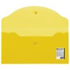 Папка-конверт с кнопкой МАЛОГО ФОРМАТА (250х135 мм), прозрачная, желтая, 0,18 мм, BRAUBERG, 224032 - фото 2614802