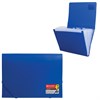 Папка на резинках BRAUBERG "Business", А4, 13 отделений, пластиковый индекс, синяя, 0,5 мм, 224146 - фото 2614851