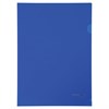 Папка-уголок жесткая, непрозрачная BRAUBERG, синяя, 0,15 мм, 224880 - фото 2614863