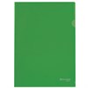 Папка-уголок жесткая, непрозрачная BRAUBERG, зеленая, 0,15 мм, 224881 - фото 2614904