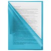 Папка-уголок BRAUBERG, синяя, 0,10 мм, 223964 - фото 2614959