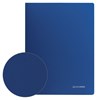 Папка с пластиковым скоросшивателем BRAUBERG "Office", синяя, до 100 листов, 0,5 мм, 222644 - фото 2615058