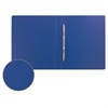 Папка с металлическим пружинным скоросшивателем BRAUBERG, картон/ПВХ, 35 мм, синяя, до 290 листов, 223187 - фото 2615331