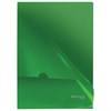Папка-уголок жесткая, непрозрачная BRAUBERG, зеленая, 0,15 мм, 224881 - фото 2615353