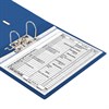 Папка-регистратор BRAUBERG с двухсторонним покрытием из ПВХ, 70 мм, синяя, 222655 - фото 2615733