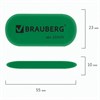 Ластик BRAUBERG "Color Oval", 55х23х10 мм, цвет ассорти, овальный, 222470 - фото 2615735