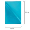 Папка-уголок BRAUBERG, синяя, 0,10 мм, 223964 - фото 2615850