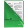 Папка-уголок жесткая, непрозрачная BRAUBERG, зеленая, 0,15 мм, 224881 - фото 2615902