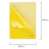 Папка-уголок жесткая BRAUBERG, желтая, 0,15 мм, 223968 - фото 2615914