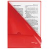 Папка-уголок жесткая, непрозрачная BRAUBERG, красная, 0,15 мм, 224879 - фото 2615972