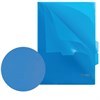 Папка-уголок с 3 отделениями, жесткая, BRAUBERG, синяя, 0,15 мм, 224885 - фото 2616116