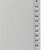 Разделитель пластиковый BRAUBERG, А4, 31 лист, цифровой 1-31, оглавление, серый, РОССИЯ, 225598 - фото 2616658