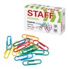 Скрепки STAFF "Manager", 28 мм, цветные, 100 шт., в картонной коробке, 226821 - фото 2616821