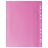 Скоросшиватель пластиковый с перфорацией BRAUBERG, А4, 140/180 мкм, розовый, 226588 - фото 2616874