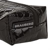 Пенал-косметичка BRAUBERG "Ultra black", "крокодиловая кожа", 20х6х4 см, 223909 - фото 2616884
