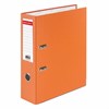 Папка-регистратор BRAUBERG с покрытием из ПВХ, 80 мм, с уголком, оранжевая (удвоенный срок службы), 227199 - фото 2617079